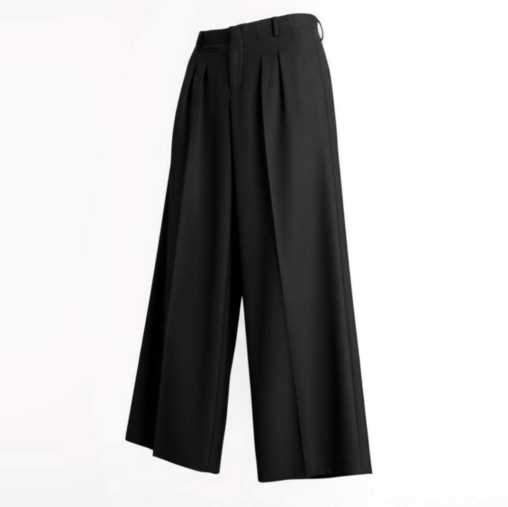 Maison Margiela Black Virgin Wool Cropped Trousers Pants Italy Size 38 (US 2) - Picture 16 of 16